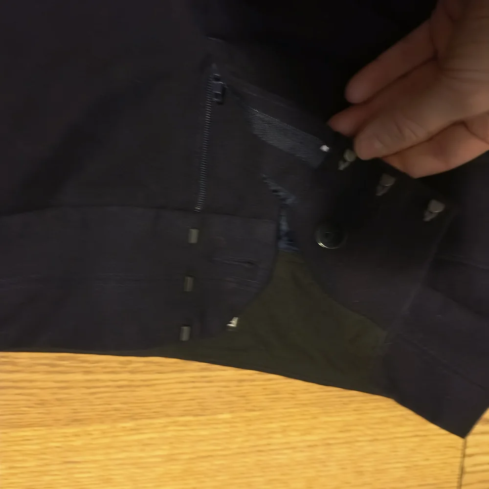 Express Editor Navy Blue Bootcut/Flared Pants - Picture 11 of 12